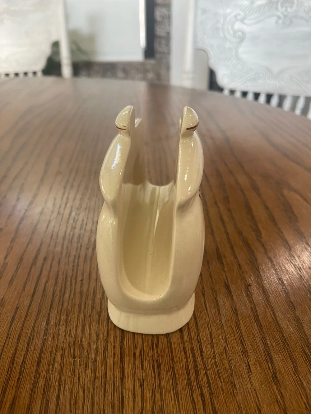 Cream Ceramic Napkin Holder with Harvest Fruit Design